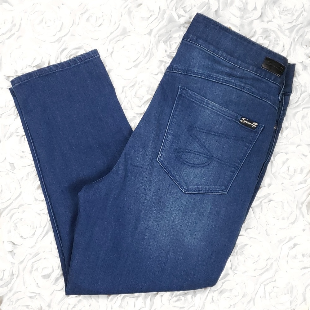 Seven7 All in One High Rise Skinny Crop Jeans